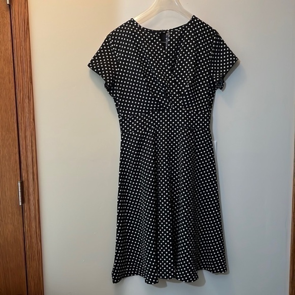 Extra large, black and white polkadot dress - Picture 1 of 2